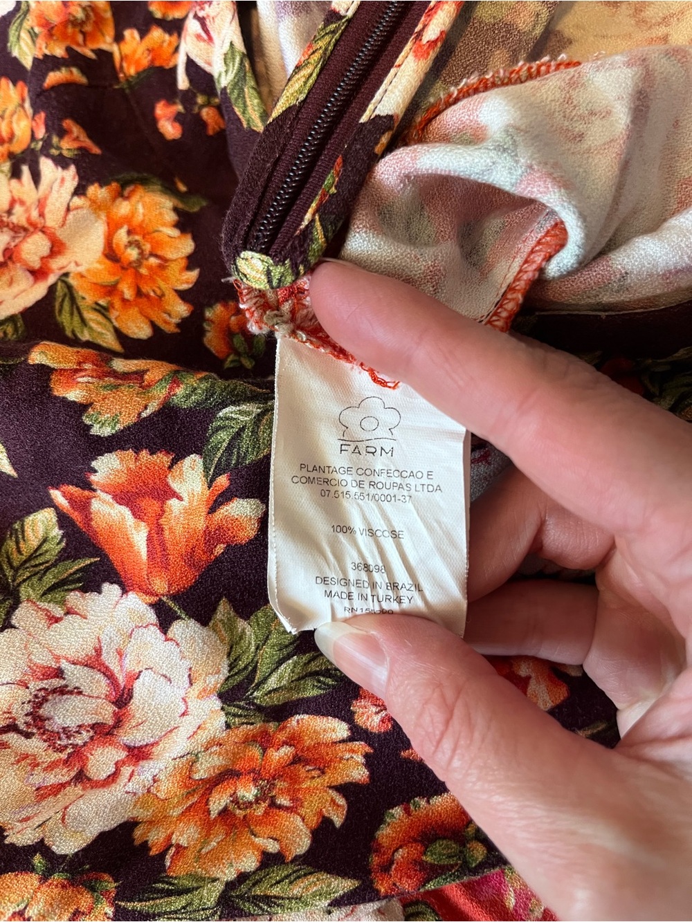 SOLD Farm Rio Floral Patchwork Midi Skirt - Multicolor - Picture 6 of 6
